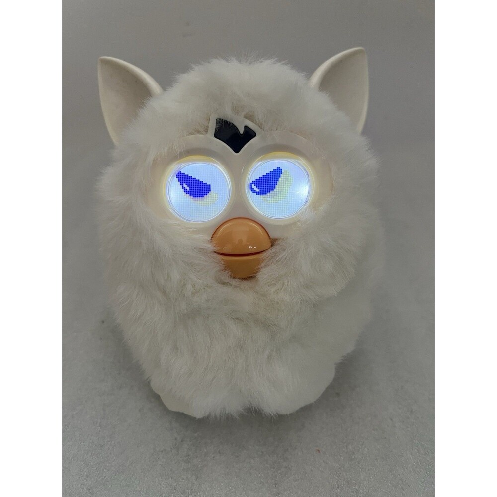 WORKS Furby Yeti Snowball Interactive Toy Rare Talks Moves Lights Hasbro 2012